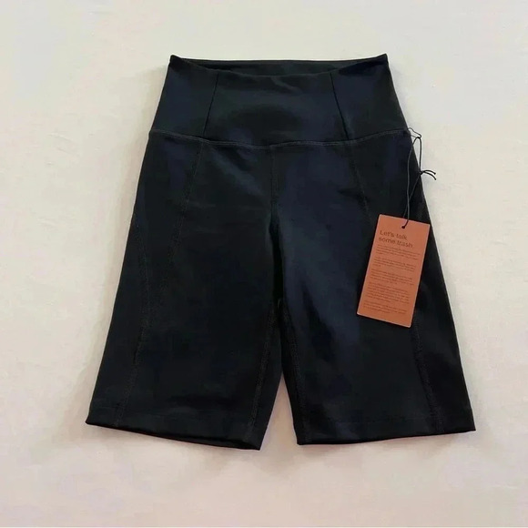 NWT Girlfriend Collective Black High-Rise Bike Short - Picture 1 of 6